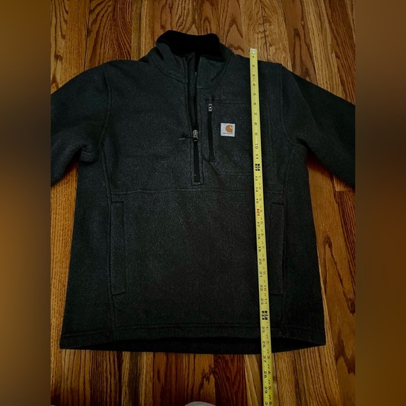 Carhartt Fleece Gray and Black.  1/4 zip. Small - Picture 8 of 11